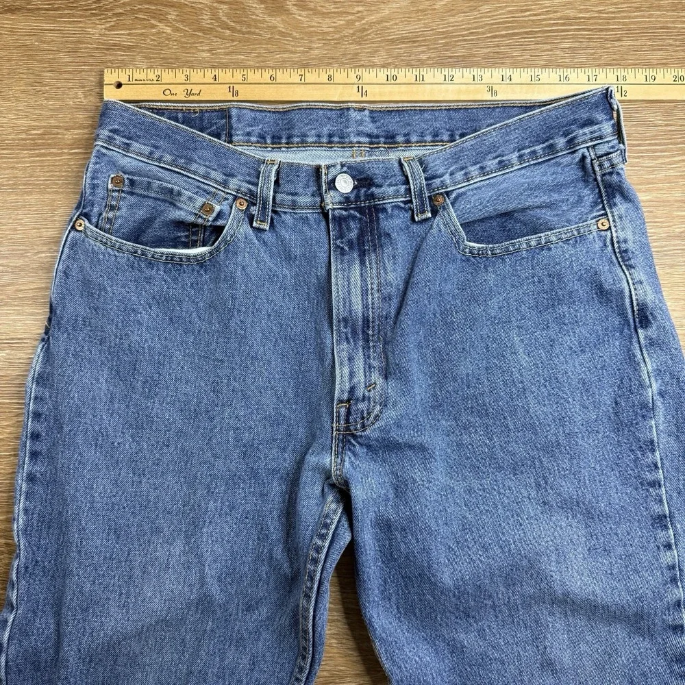 Levi's 550 Relaxed Fit Jeans Men's W36 Light Wash Tapered Denim Cotton Classic